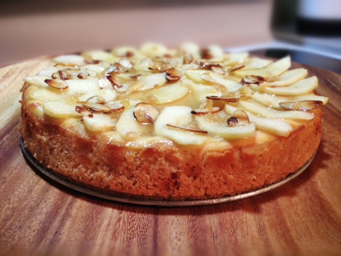 Almond Apple Ginger Cheesecake